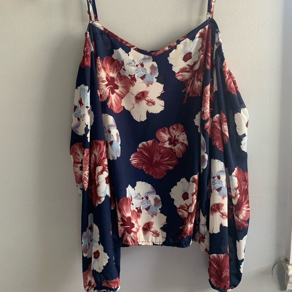 Floral off shoulder blouse